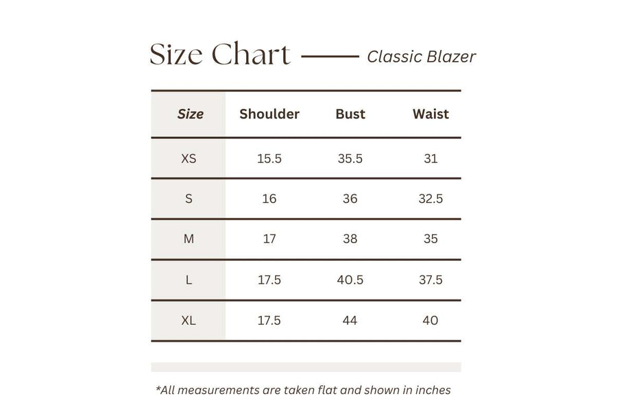 Classic Blazer - Essentials Collection