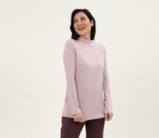 Ribbed Mock Neck