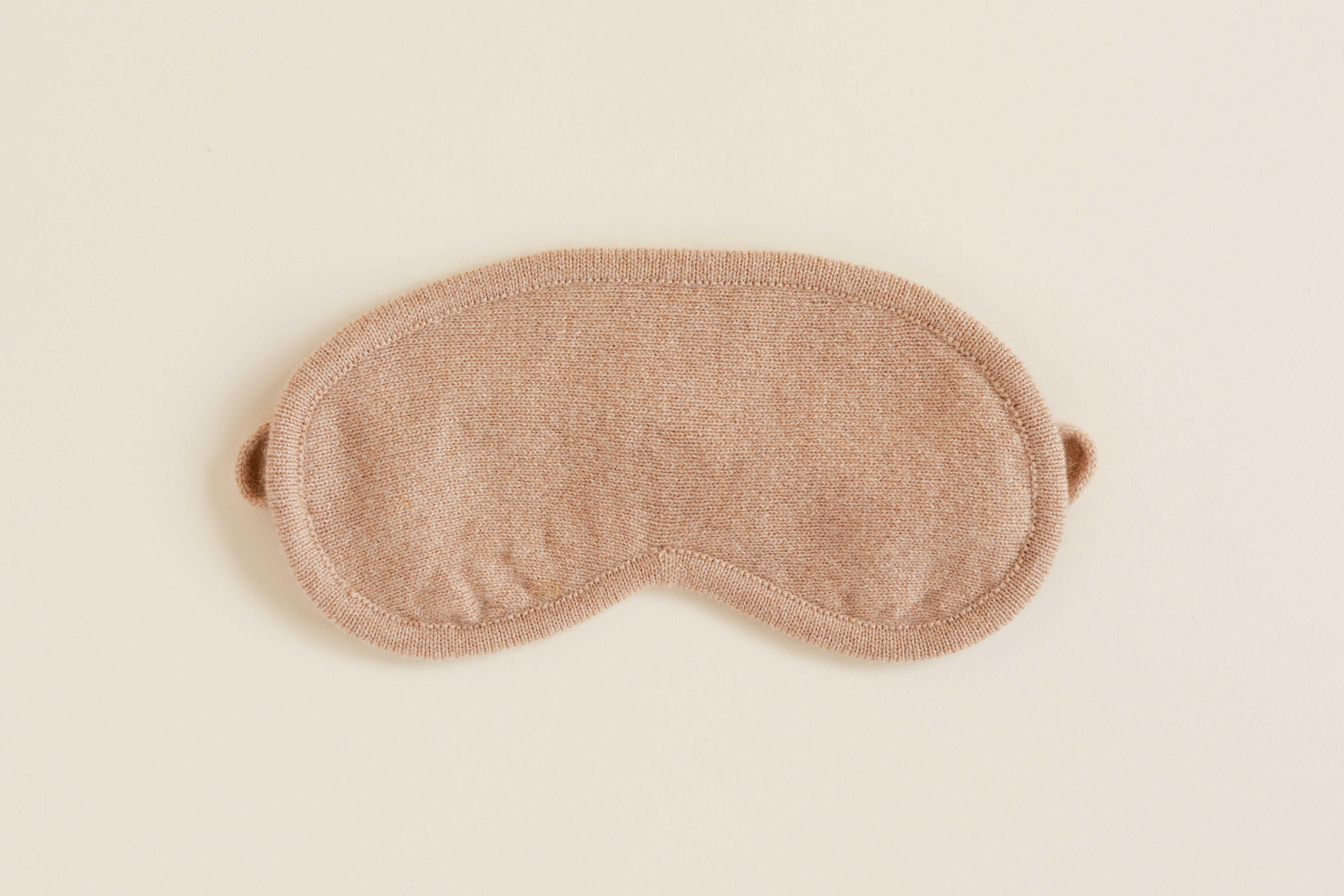 Cashmere Eye Mask - Camel