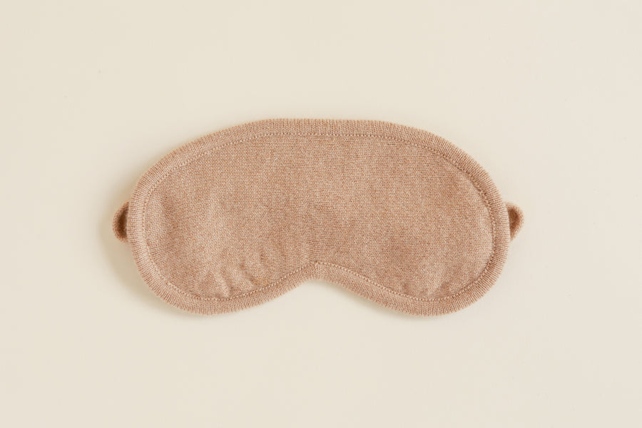 Cashmere Eye Mask - Camel