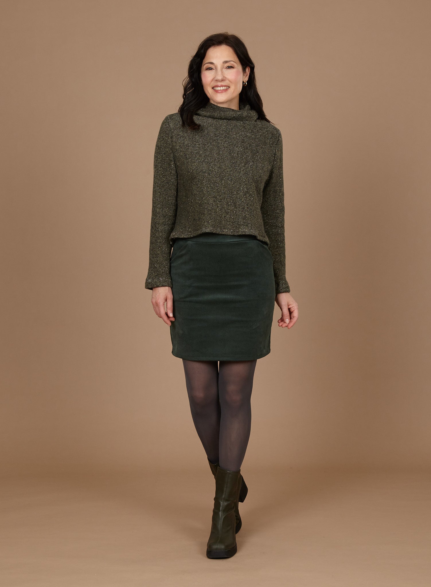 Corduroy Mini Skirt