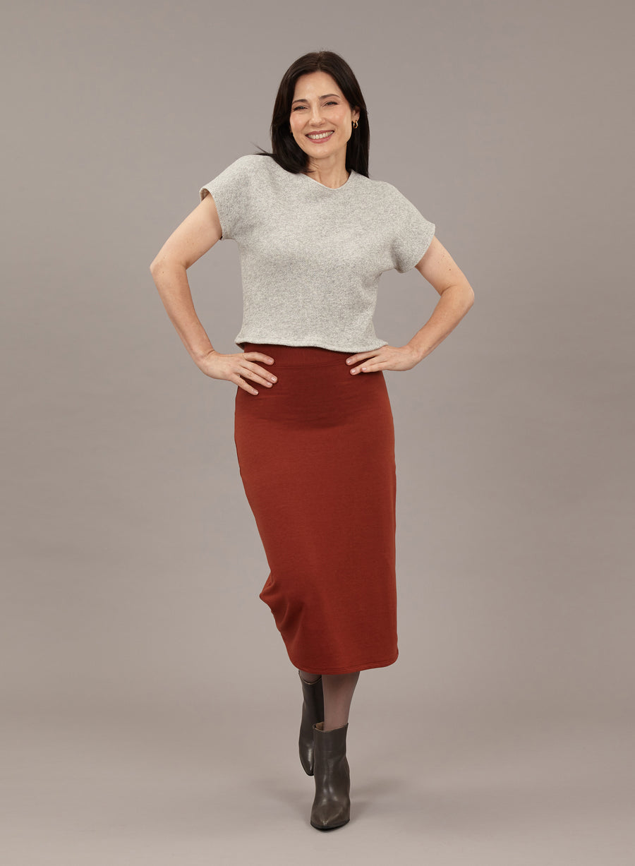 Midi Skirt - French Terry