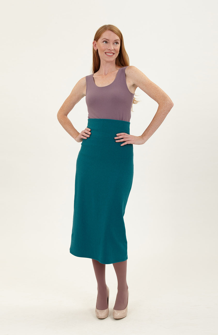 Fleece Midi Skirt