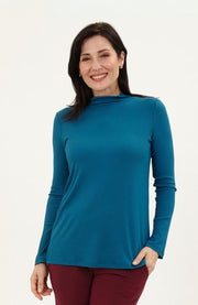 Ribbed Mock Neck