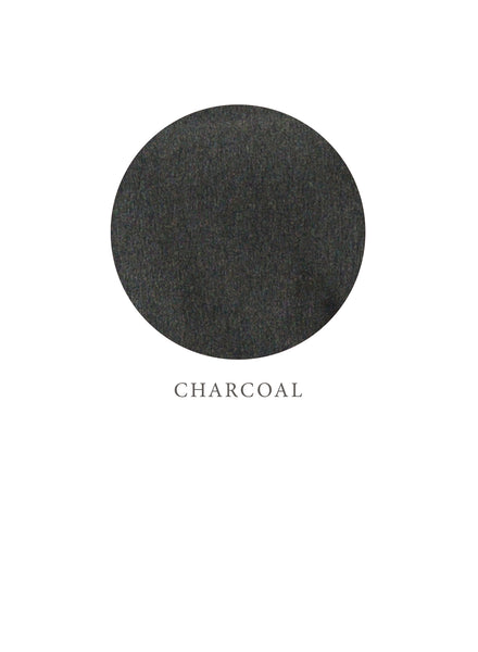 Charcoal Grey fabric swatch. Bamboo and Cotton blend. 