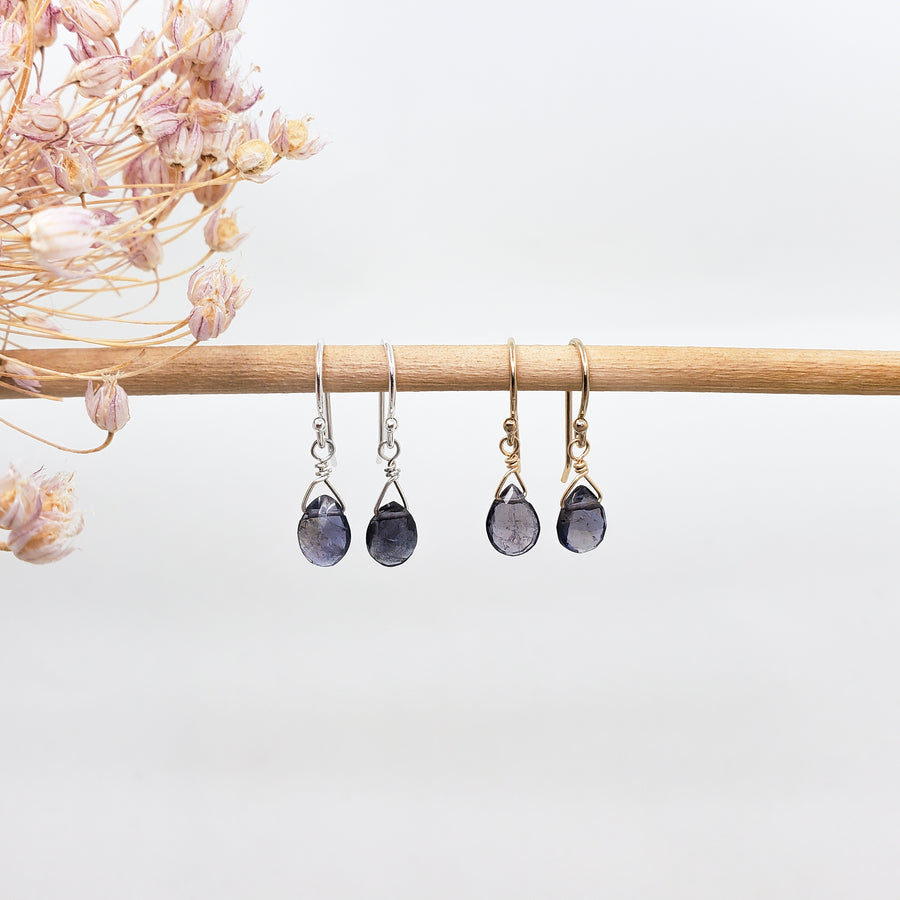 Iolite Drop Earring