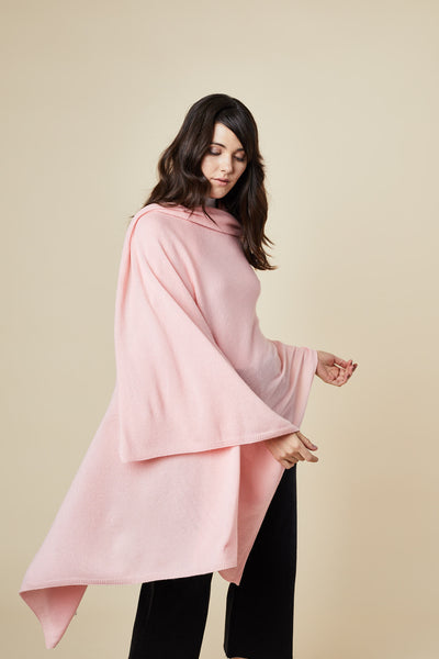 Cashmere Travel Wrap - Rose Pink