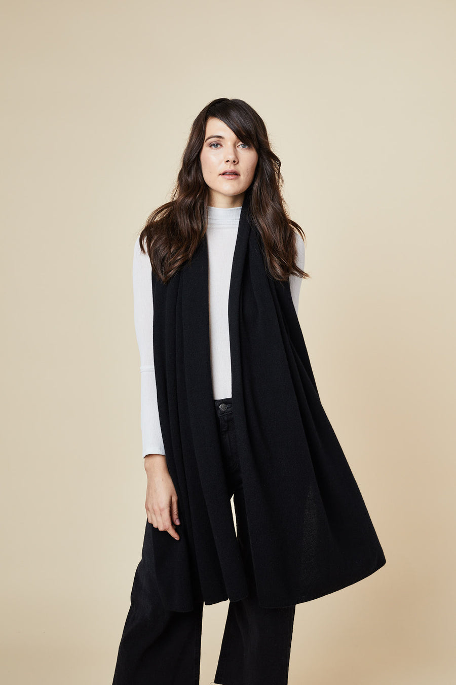 Cashmere Travel Wrap - Black